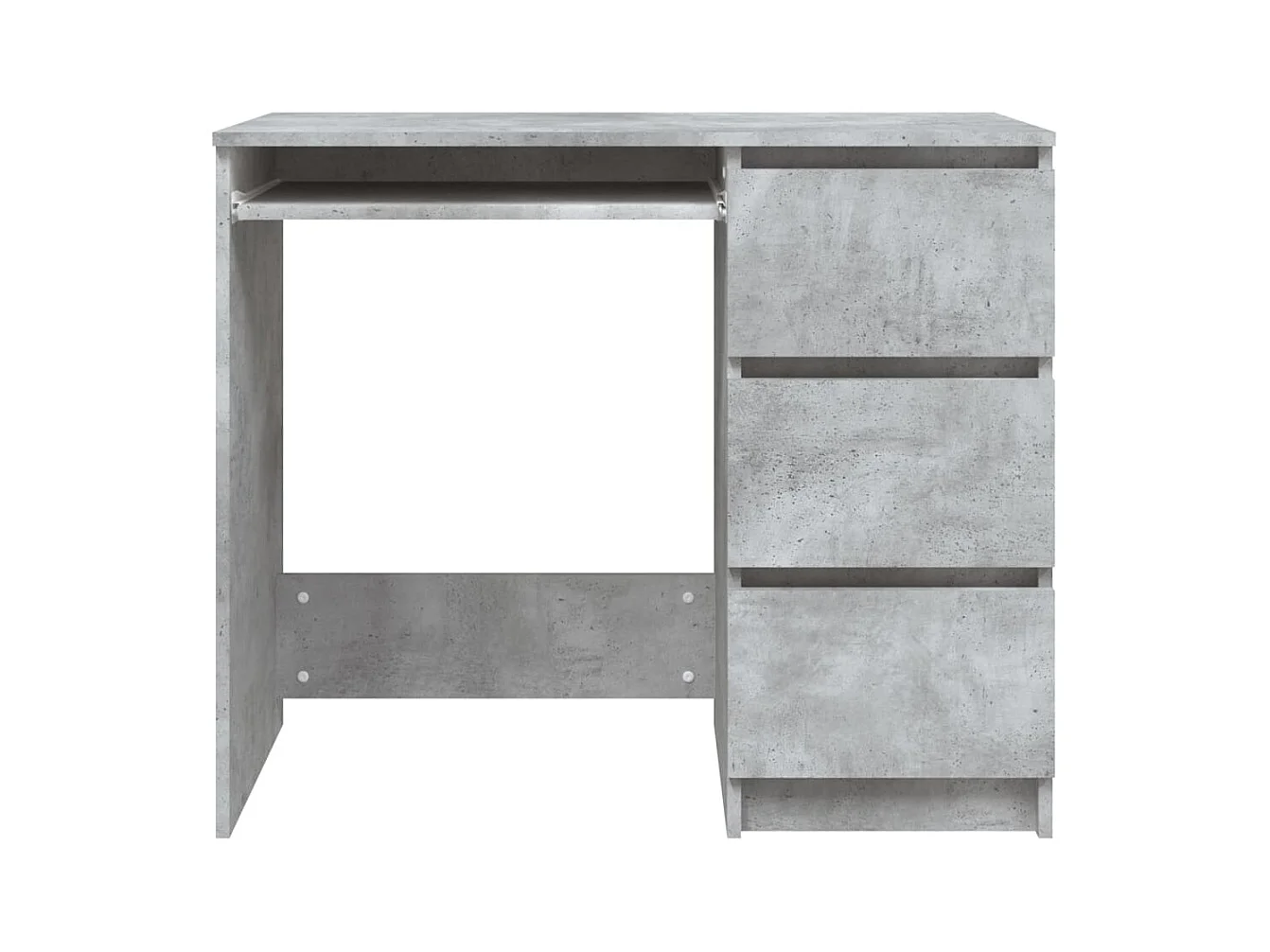 Rand Dean  Bureau Gris béton 90x45x76 cm Bois d’ingénierie