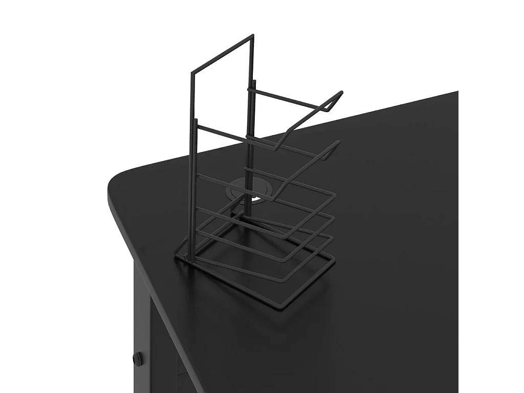Faril  Gamingbureau met K-vormige poten 110x60x75 cm zwart