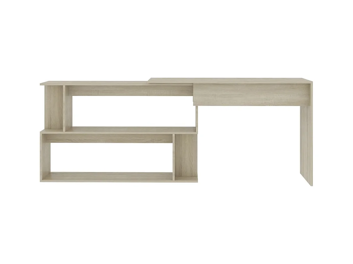 Jakobstad  Bureau d'angle Chêne sonoma 200x50x76 cm Bois d’ingénierie