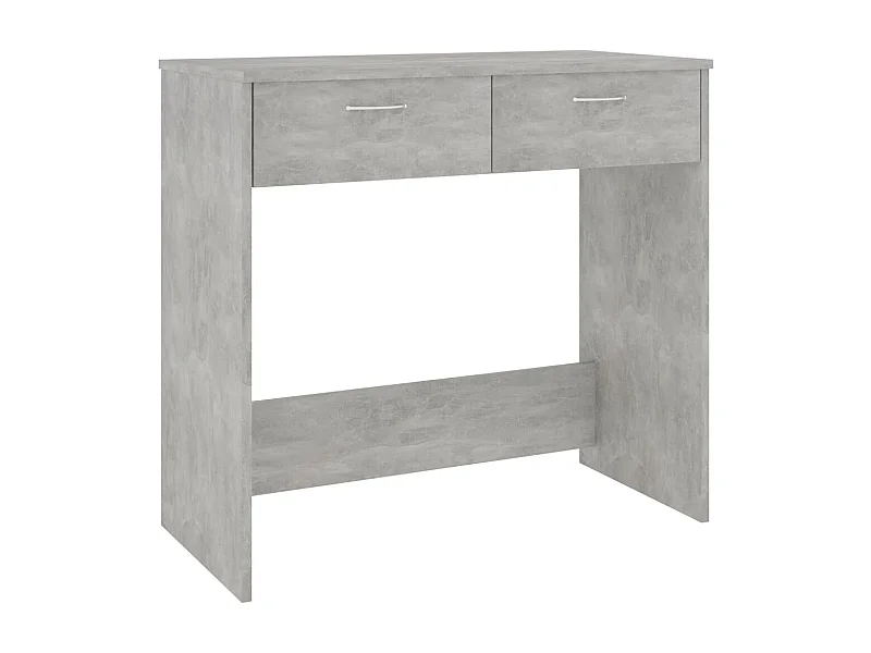 Werran  Bureau Gris béton 80x40x75 cm Bois d’ingénierie