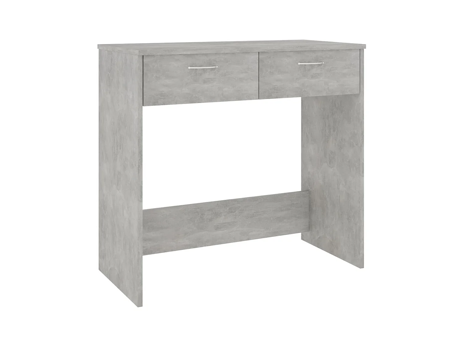 Werran  Bureau Gris béton 80x40x75 cm Bois d’ingénierie