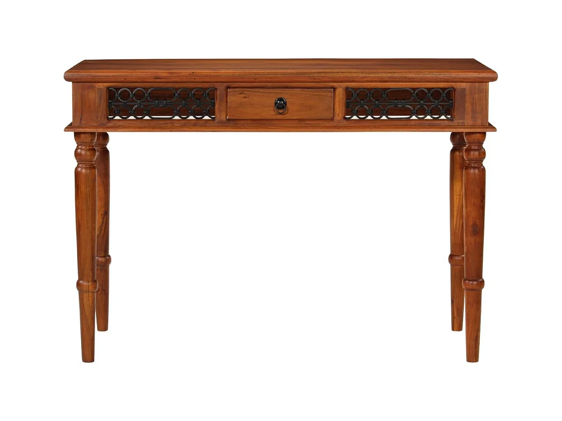 Claire-Olivia  Bureau avec tiroir 110x50x76 cm bois d'acacia solide