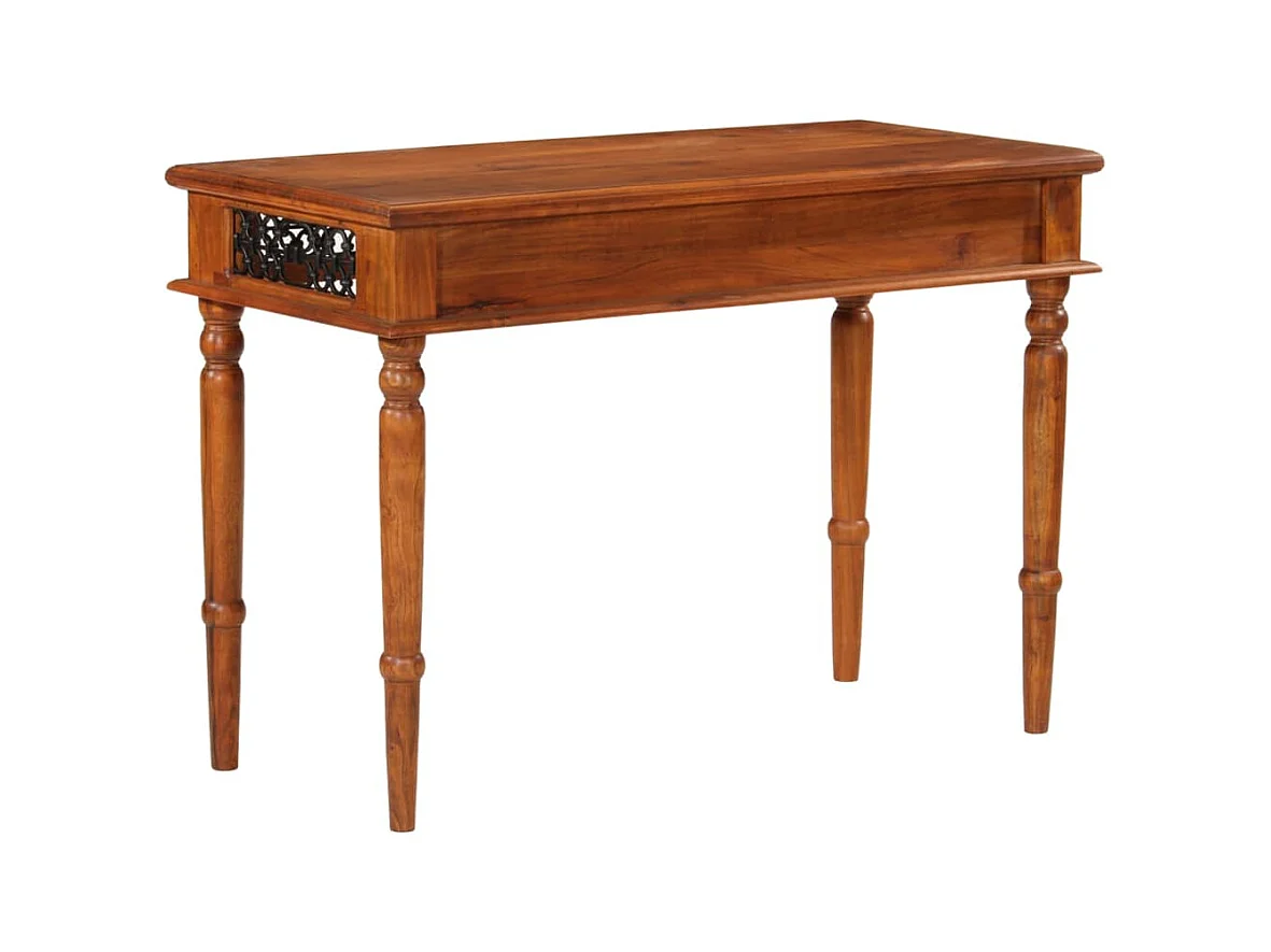 Claire-Olivia  Bureau avec tiroir 110x50x76 cm bois d'acacia solide