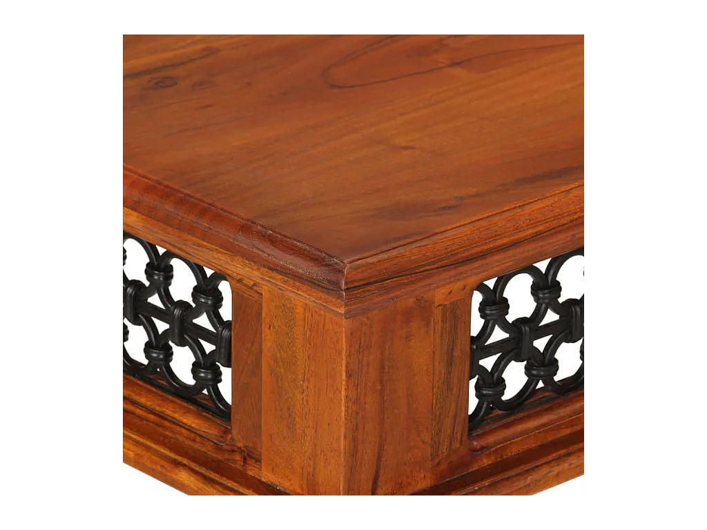 Claire-Olivia  Bureau avec tiroir 110x50x76 cm bois d'acacia solide