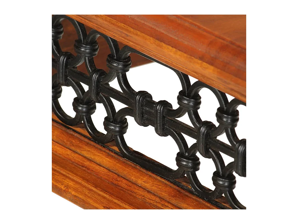 Claire-Olivia  Bureau avec tiroir 110x50x76 cm bois d'acacia solide