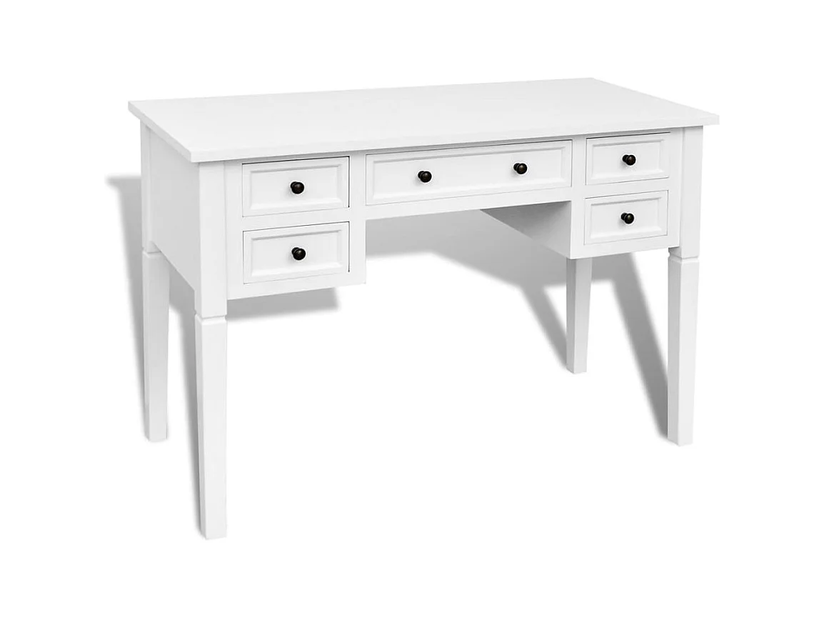 Pilvi Bureau blanc à 5 tiroirs
