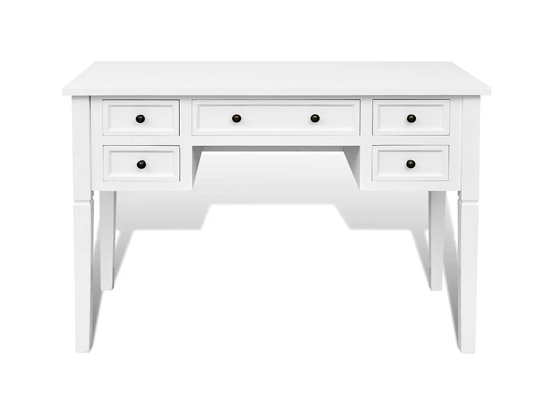 Pilvi Bureau blanc à 5 tiroirs