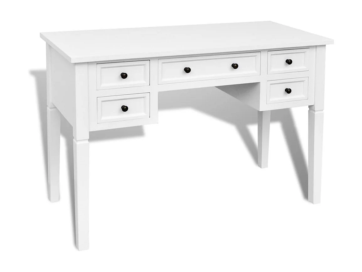 Pilvi Bureau blanc à 5 tiroirs