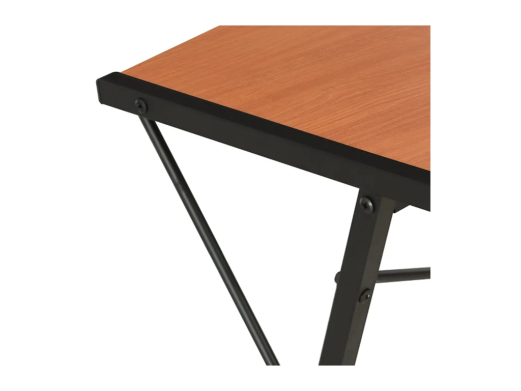 Sovran  Bureau avec étagère Noir et marron 116x50x93 cm