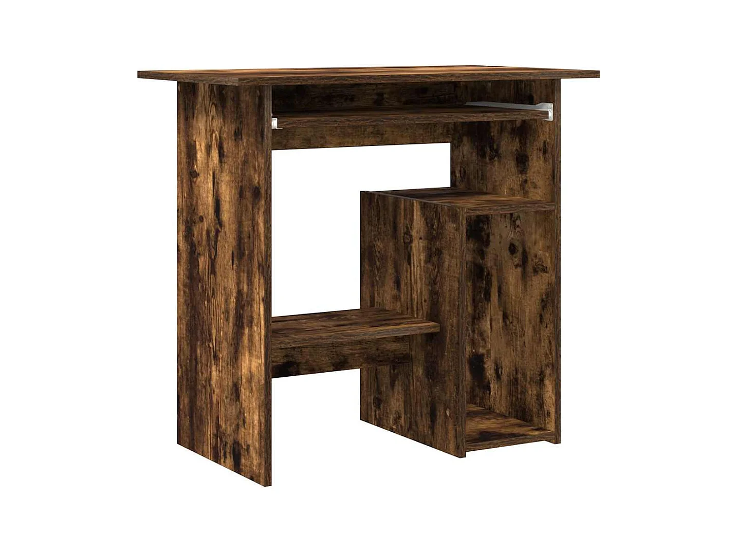 Liza  Bureau Chêne fumé 80x45x74 cm Bois d'ingénierie