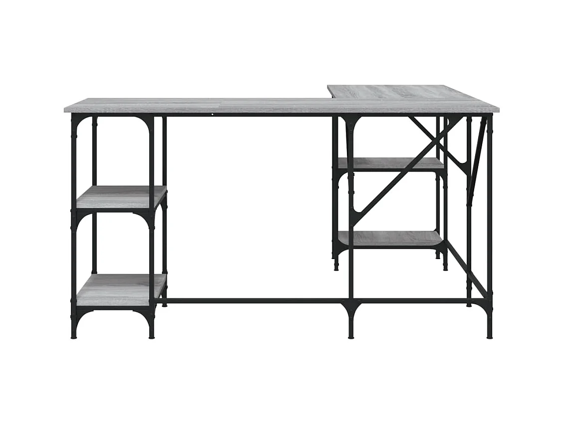 Amherst Junction  Bureau sonoma gris 139x139x75 cm bois d'ingénierie