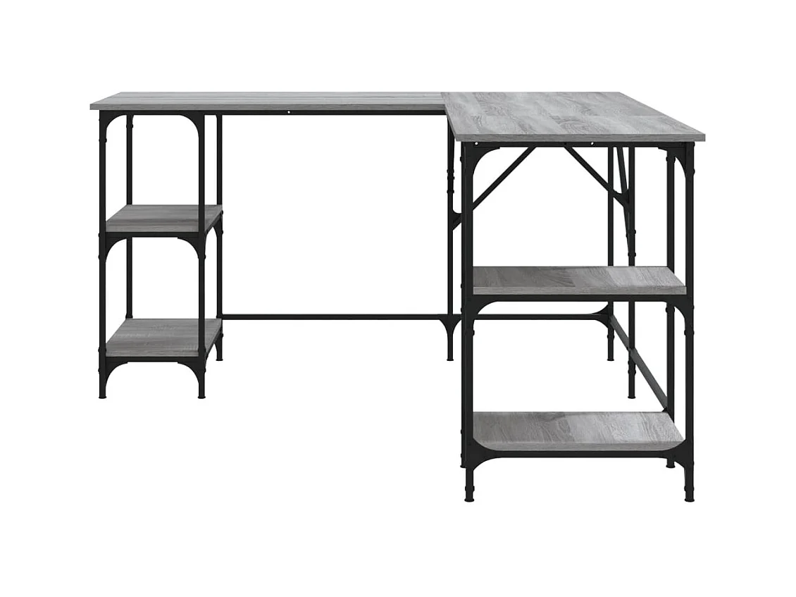 Amherst Junction  Bureau sonoma gris 139x139x75 cm bois d'ingénierie