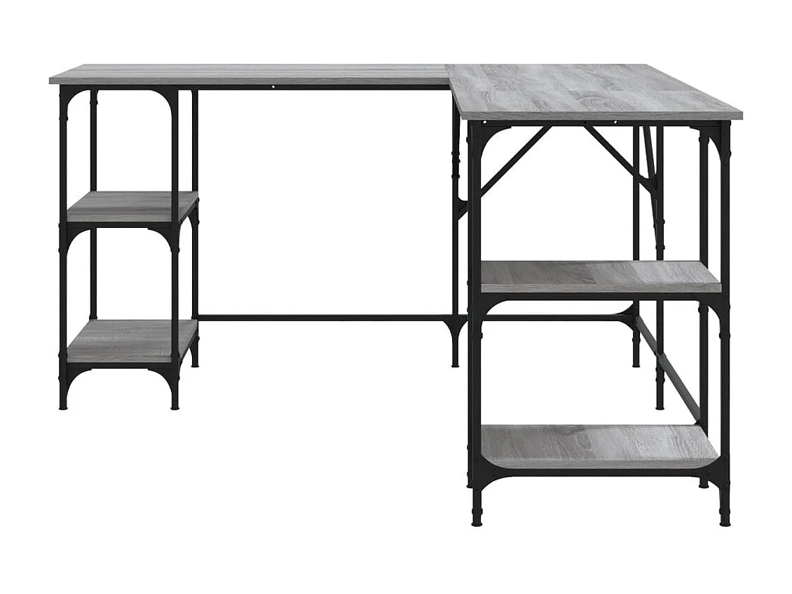 Amherst Junction  Bureau sonoma gris 139x139x75 cm bois d'ingénierie