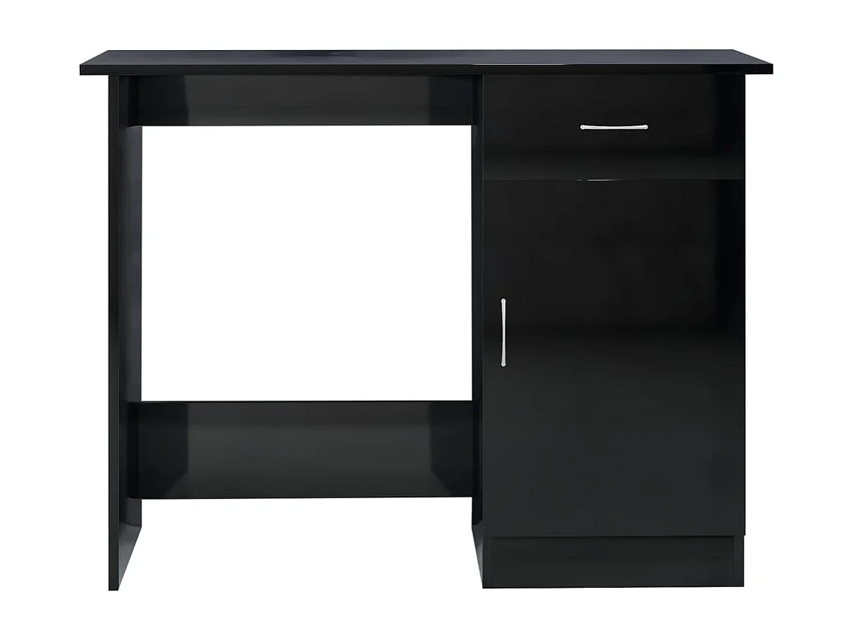 Adriano  Bureau Noir brillant 100 x 50 x 76 cm Aggloméré