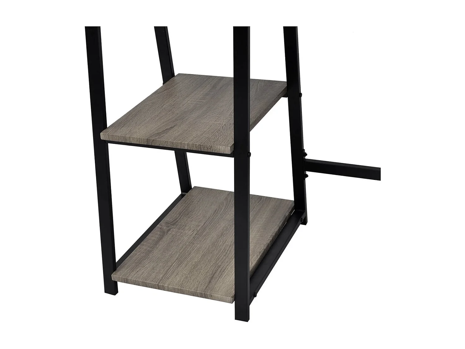 Garden Furniture -  Bureau avec 2 étagères Gris et chêne