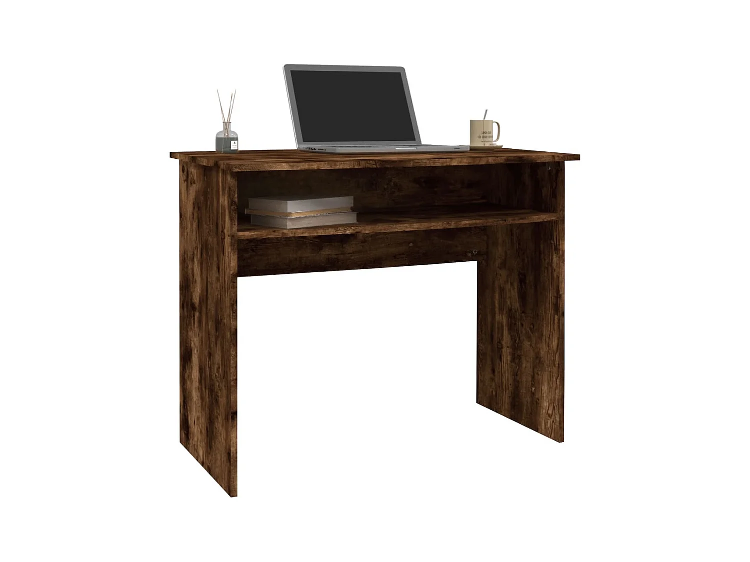 Wiek  Bureau Chêne fumé 90x50x74 cm Bois d'ingénierie