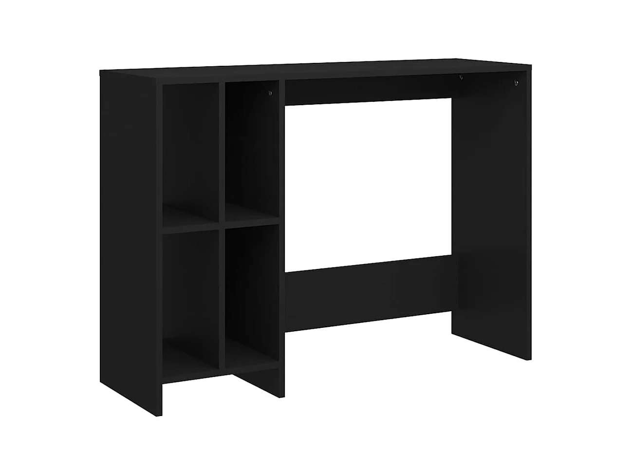 Yvo-Jan  Bureau d'ordinateur portable noir bois d'ingénierie