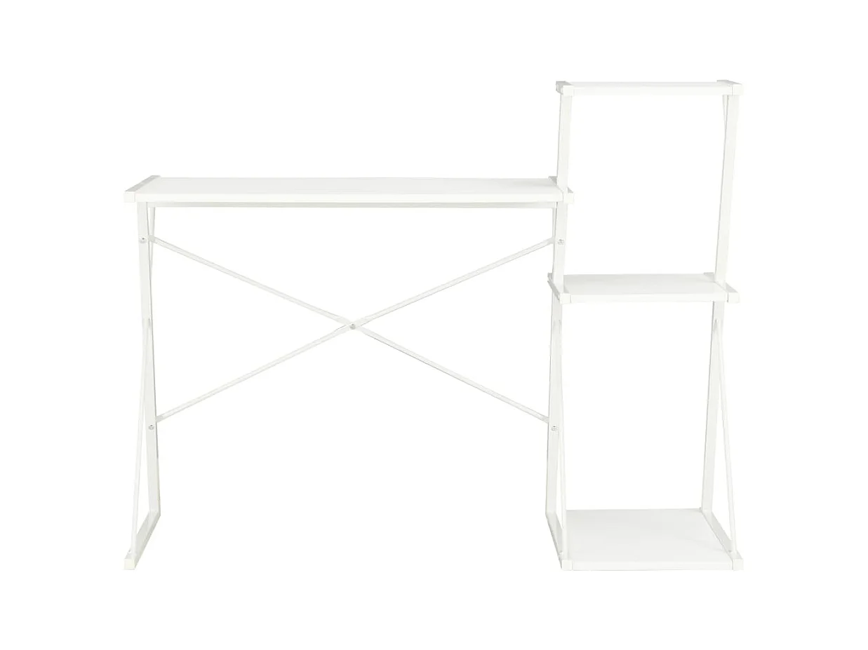 Sovran  Bureau avec étagère Blanc 116x50x93 cm