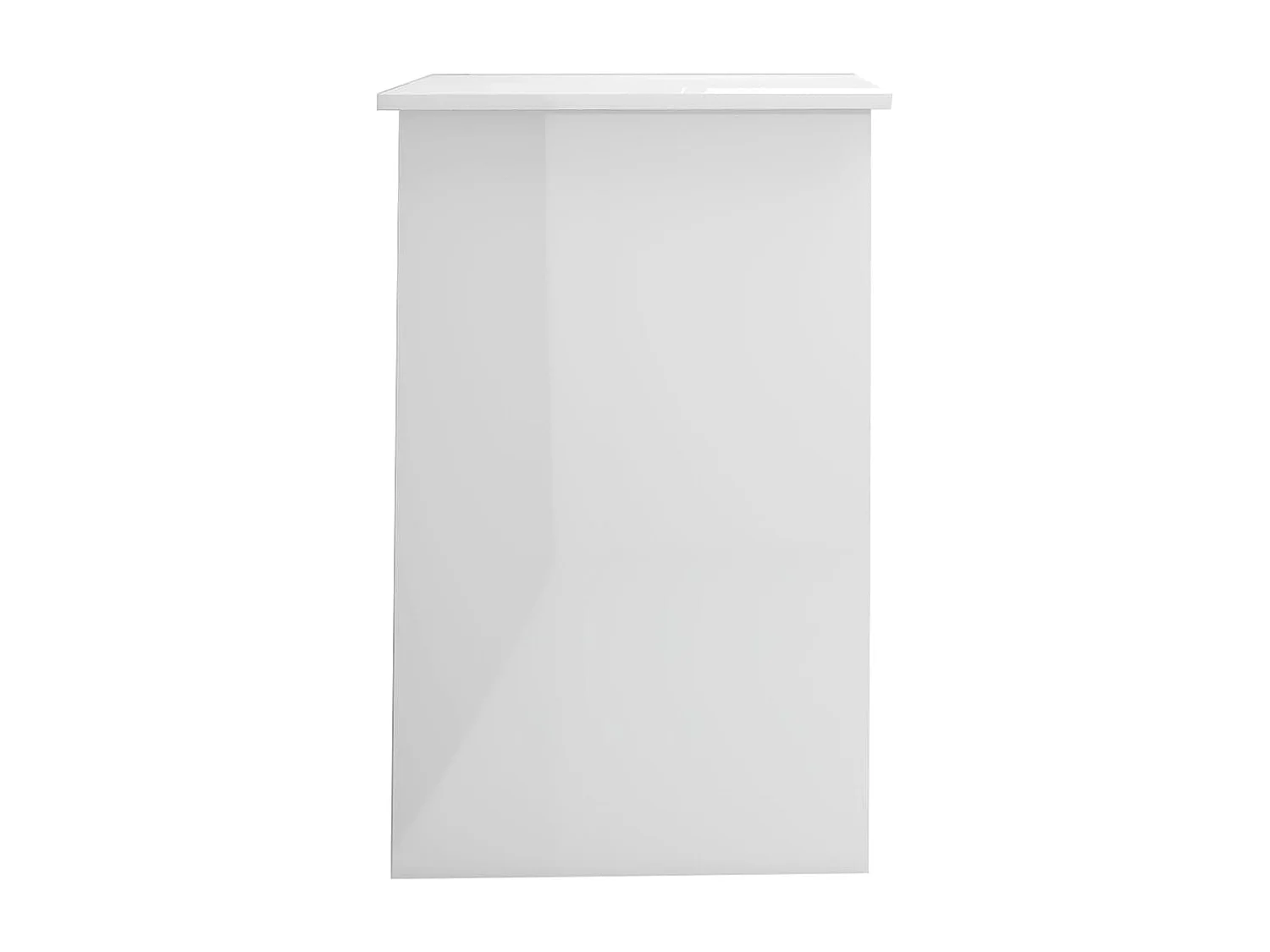 Adriano  Bureau 100x50x76 cm bewerkt hout hoogglans wit