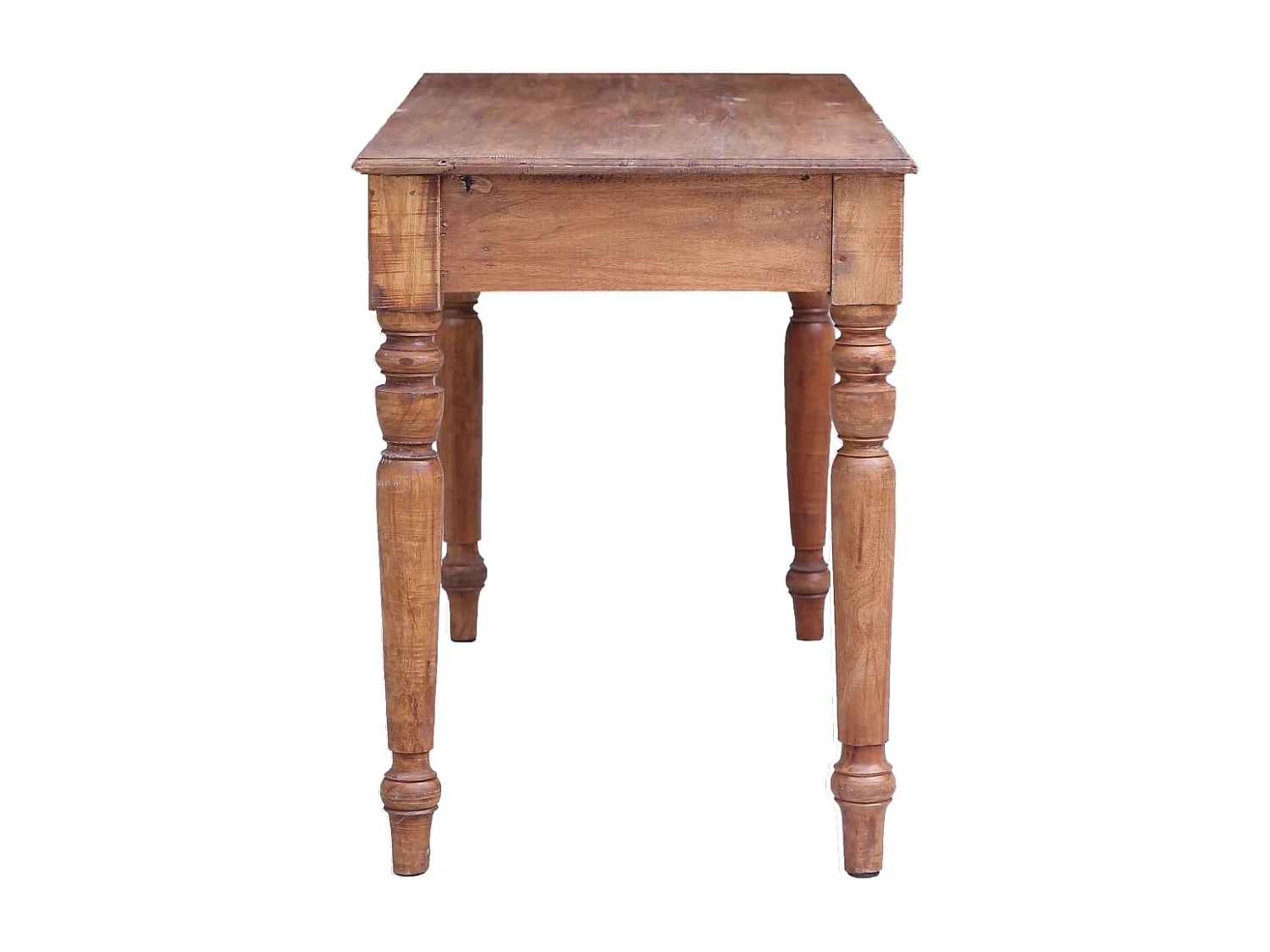 Isaak  Bureau avec tiroirs 117x57x75 cm bois d'acajou massif