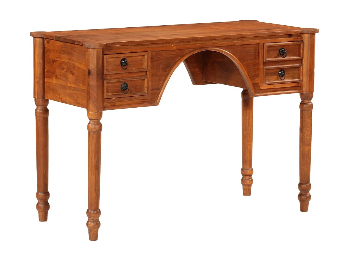 Prolenta Premium -  Bureau avec tiroirs 110x50x76 cm bois d'acacia solide