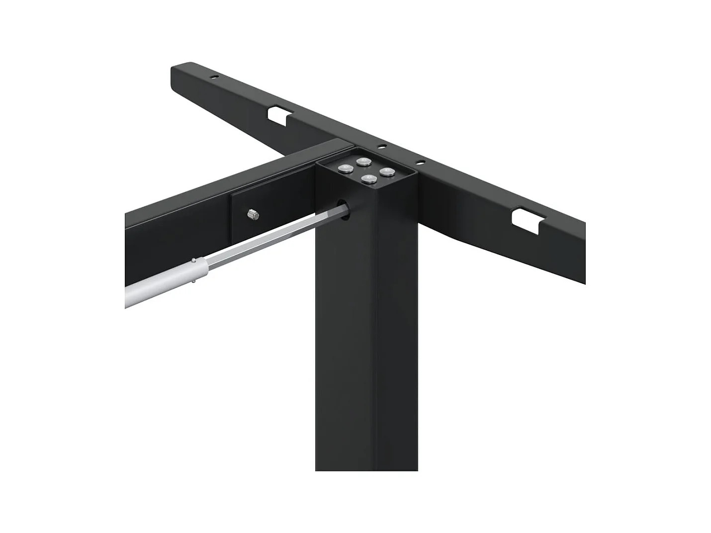 Mylna  Cadre de bureau debout noir (94-135)x60x(70-114) cm acier