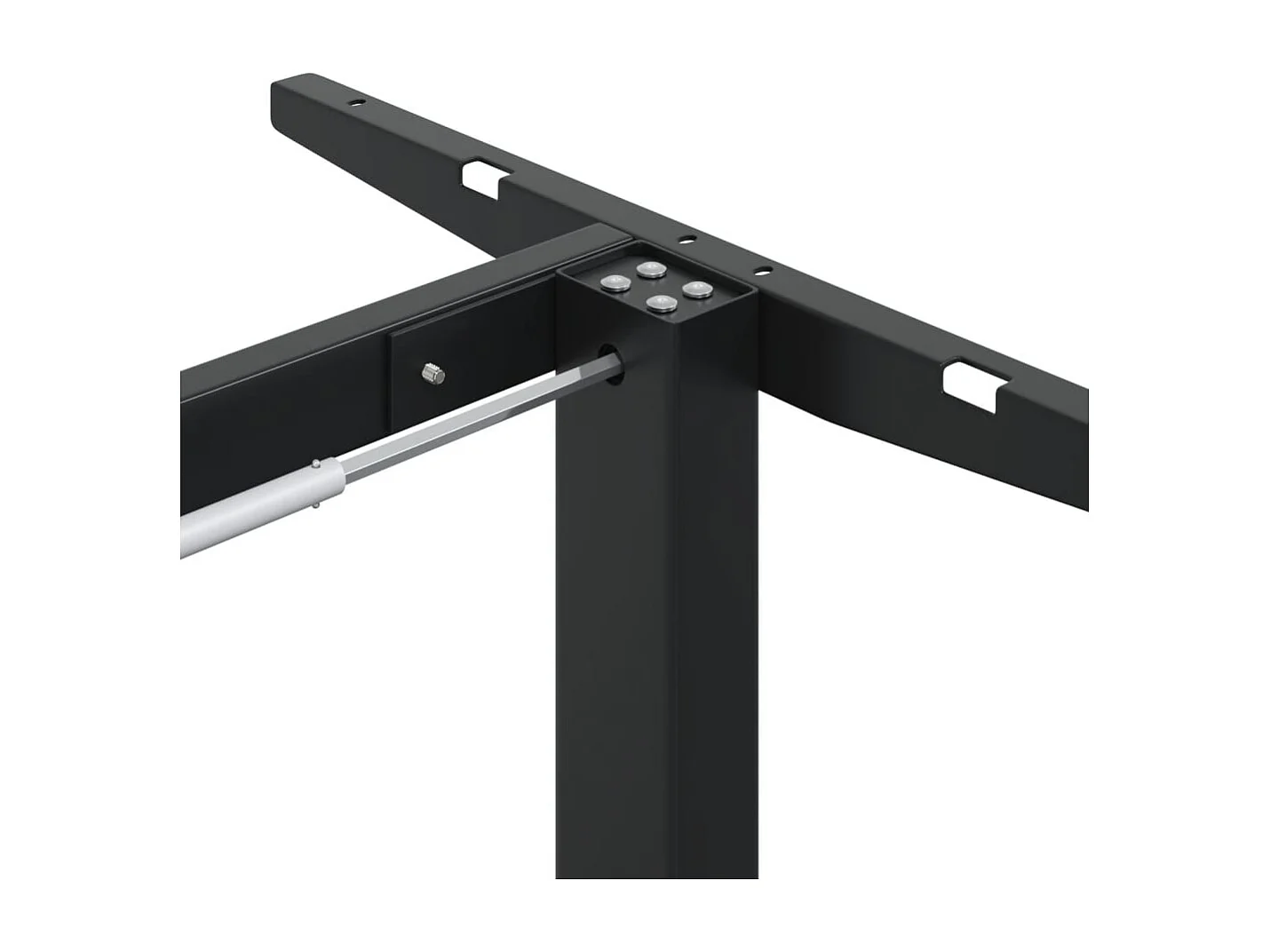 Mylna  Cadre de bureau debout noir (94-135)x60x(70-114) cm acier