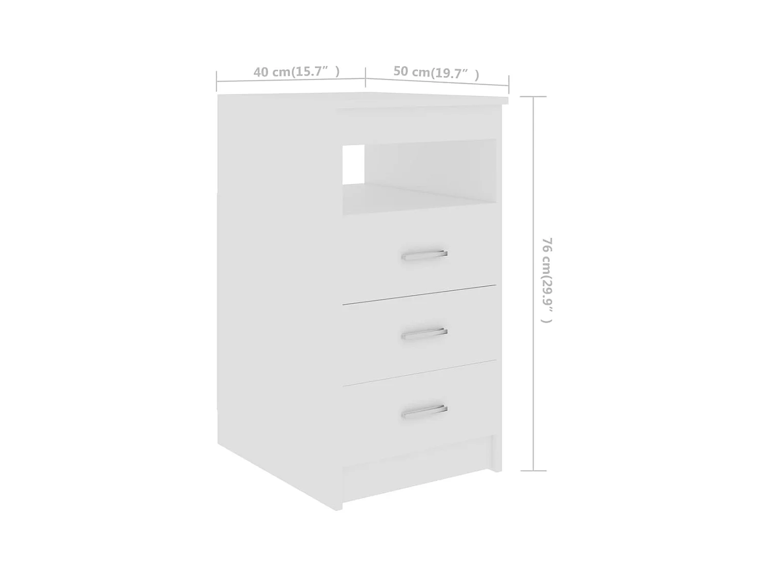 Hristina  Bureau Blanc 140x50x76 cm Bois d’ingénierie