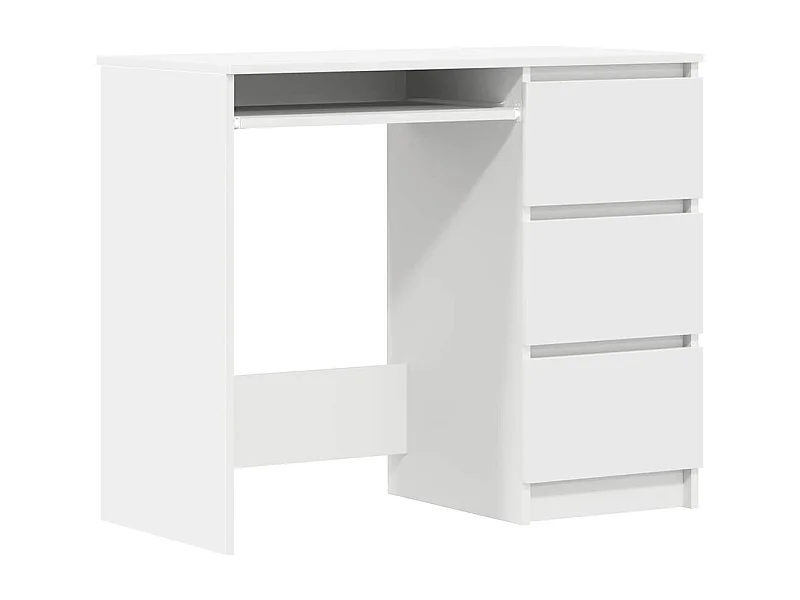 Rand Dean  Bureau Blanc 90x45x76 cm Bois d’ingénierie