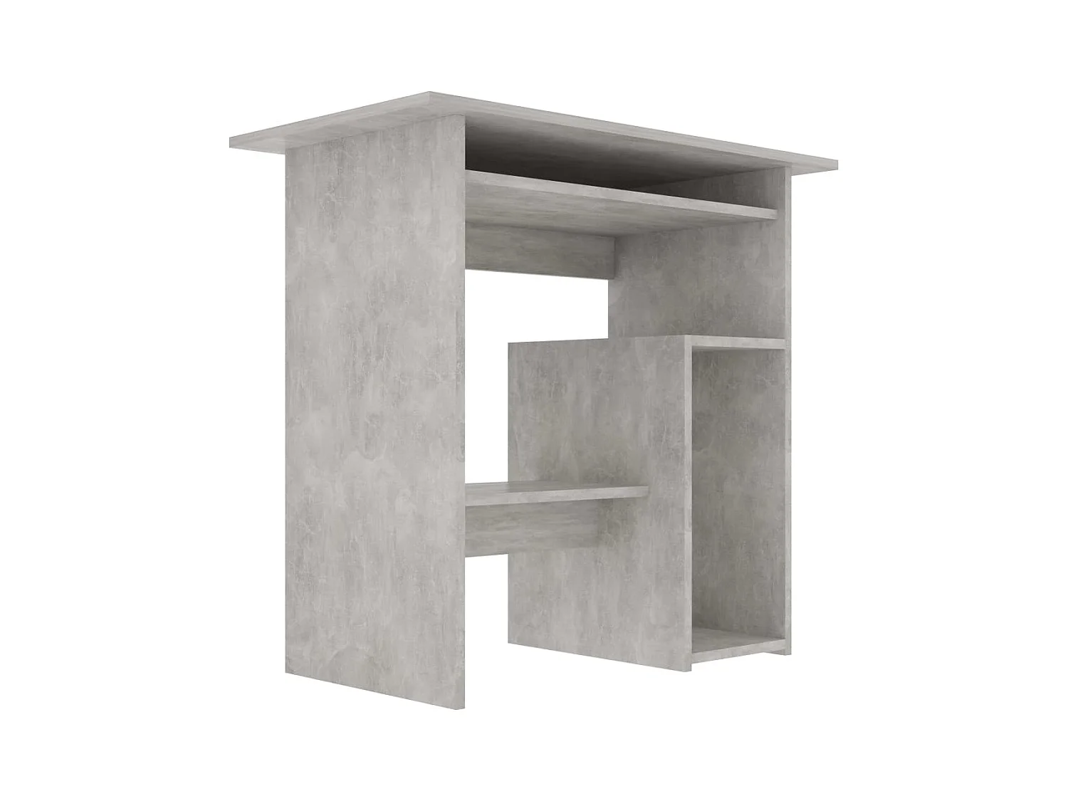 Liza  Bureau Gris béton 80x45x74 cm Bois d’ingénierie