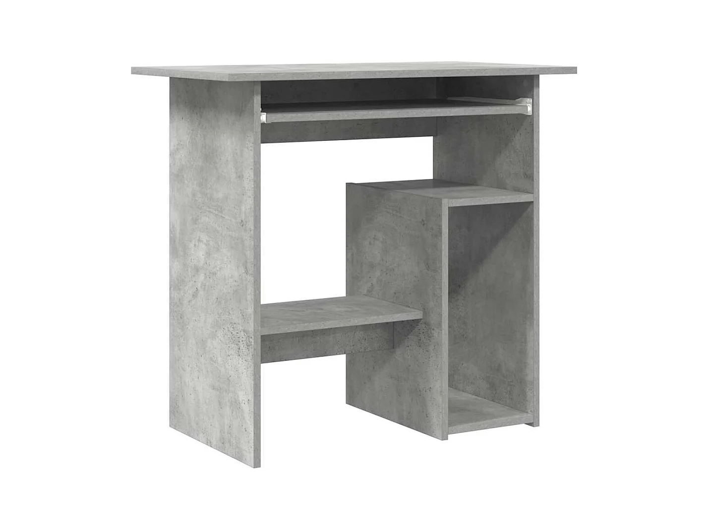 Liza  Bureau Gris béton 80x45x74 cm Bois d’ingénierie