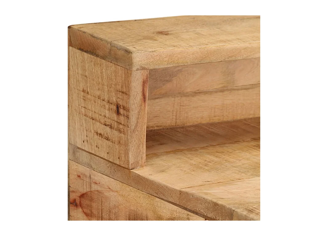 Eloira  Bureau 100x45x90 cm Bois de manguier brut solide