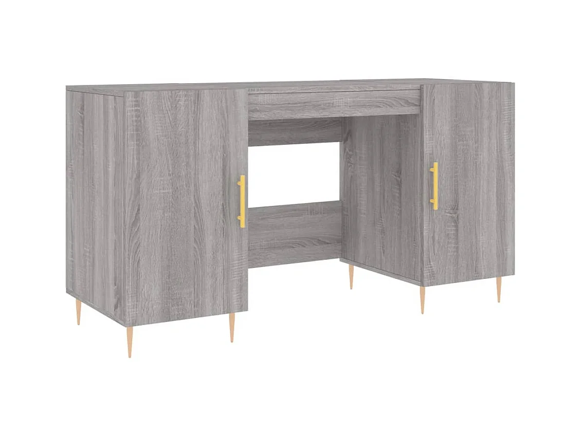 Anne-Marie  Bureau sonoma gris 140x50x75 cm bois d'ingénierie