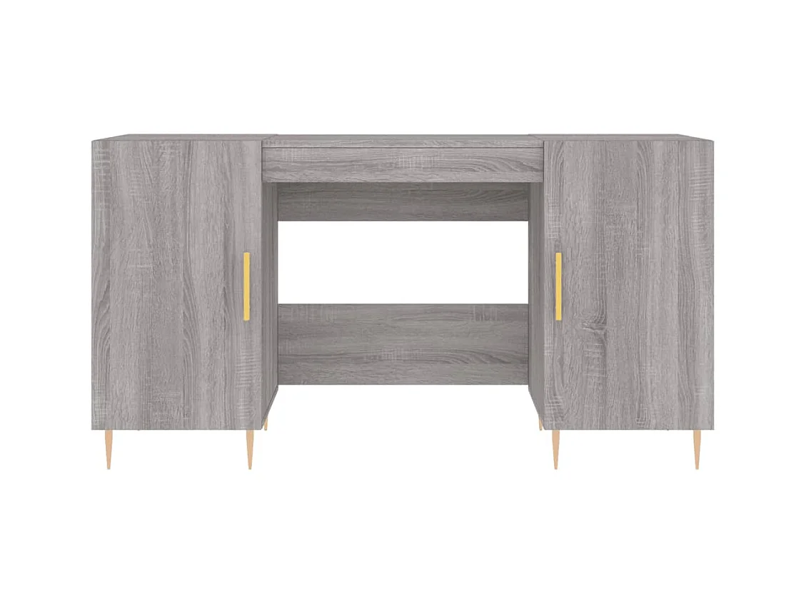 Anne-Marie  Bureau sonoma gris 140x50x75 cm bois d'ingénierie