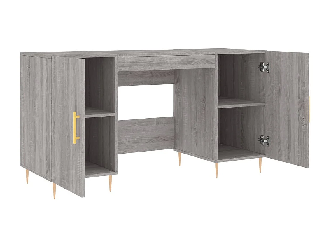 Anne-Marie  Bureau sonoma gris 140x50x75 cm bois d'ingénierie