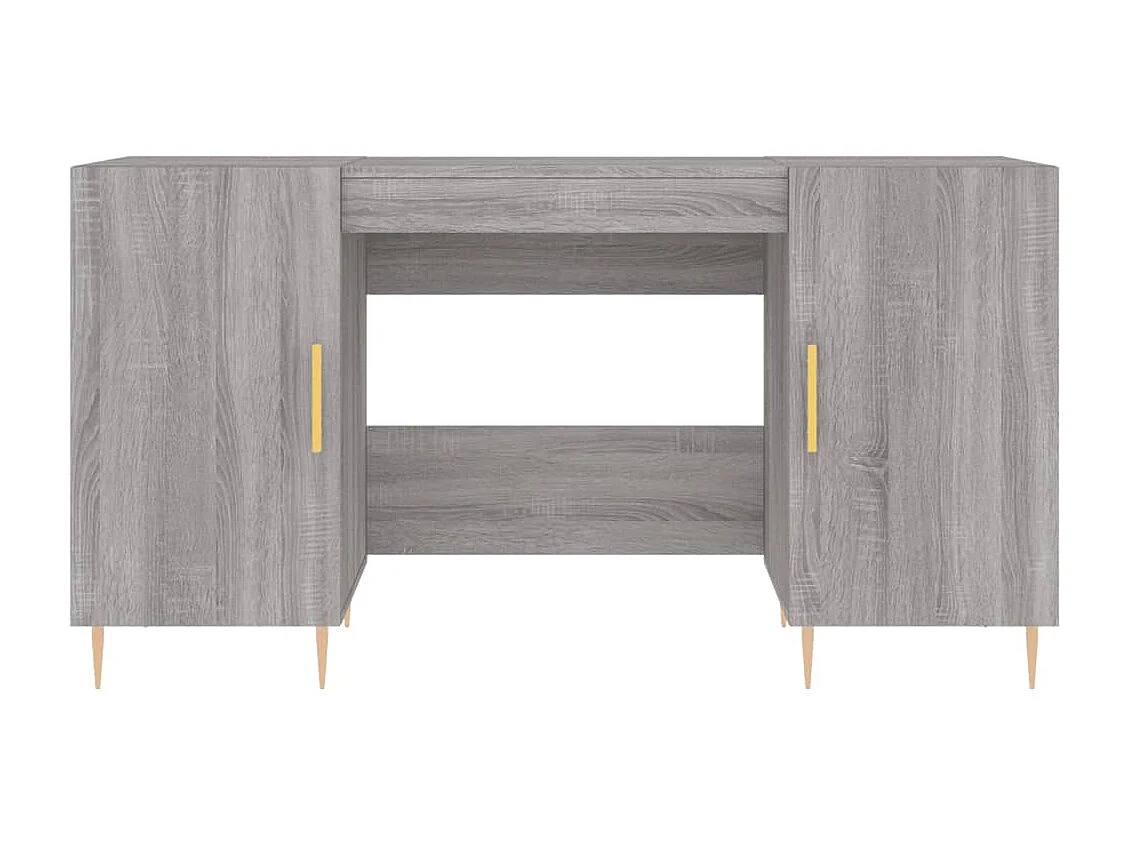 Anne-Marie  Bureau sonoma gris 140x50x75 cm bois d'ingénierie