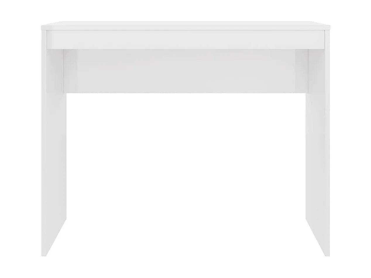 Cherry Valley  Bureau Blanc brillant 90x40x72 cm Bois d'ingénierie