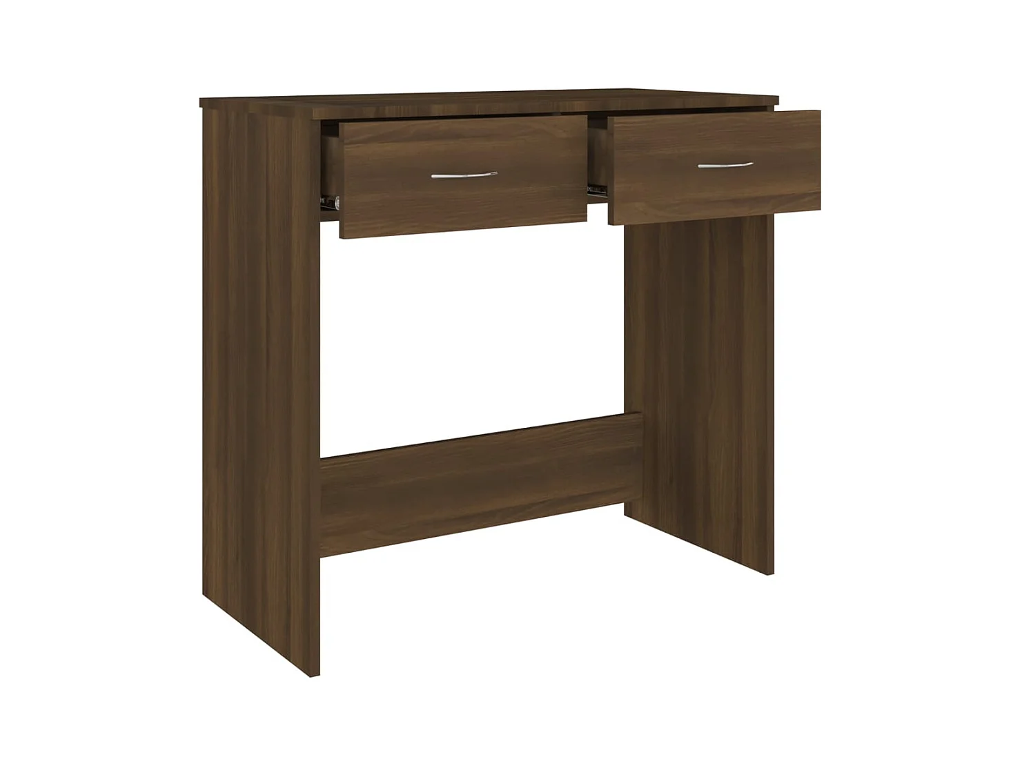 Werran  Bureau chêne marron 80x40x75 cm bois d'ingénierie