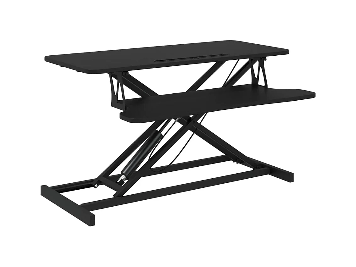 Norbert-Paul  Bureau de travail réglable 90x40x(13-50) cm Acier et bois