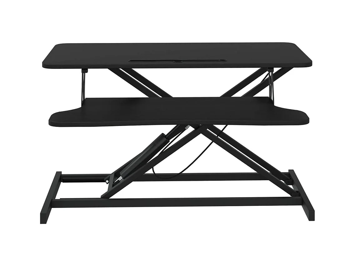 Norbert-Paul  Bureau de travail réglable 90x40x(13-50) cm Acier et bois