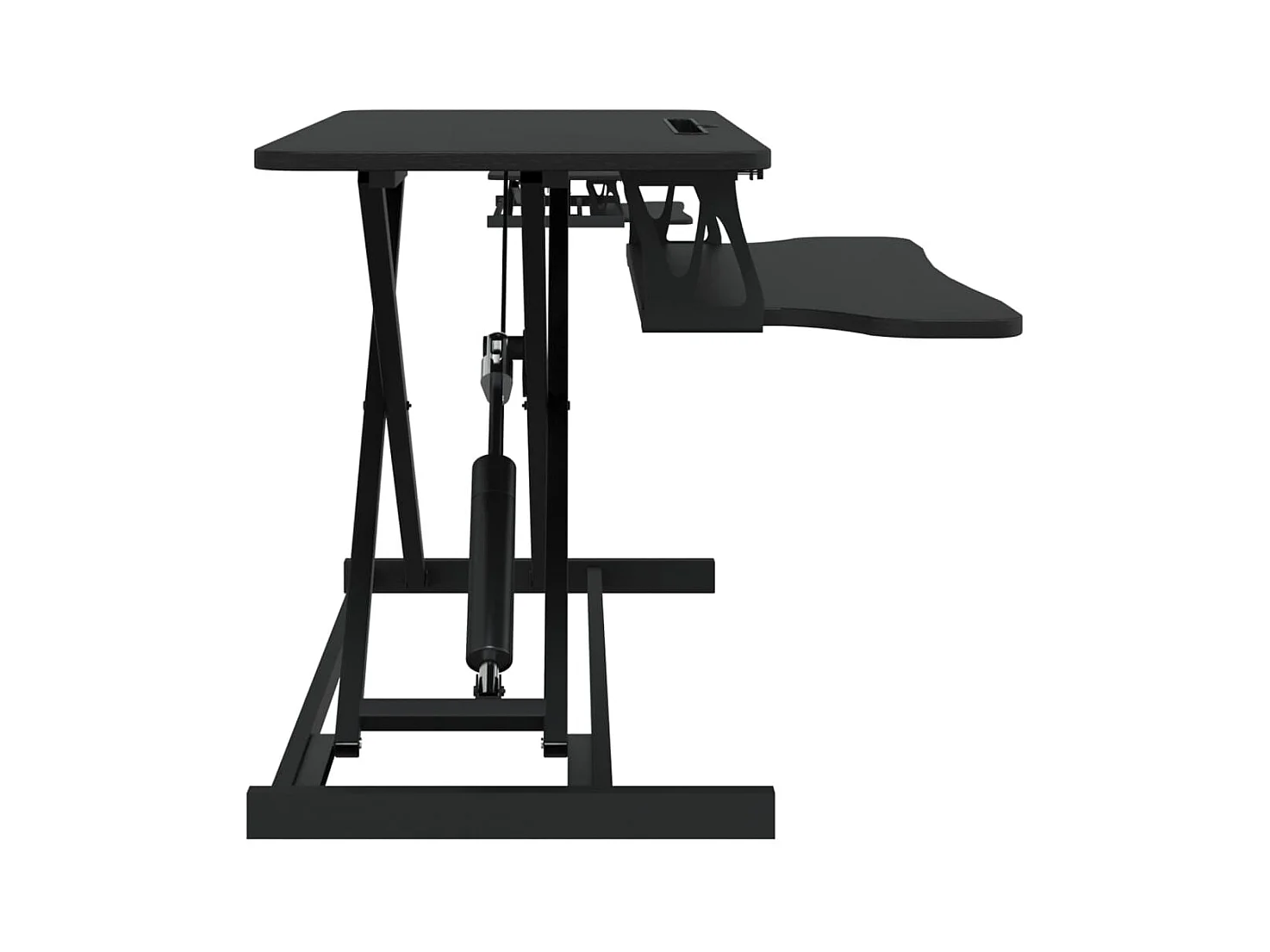 Norbert-Paul  Bureau de travail réglable 90x40x(13-50) cm Acier et bois