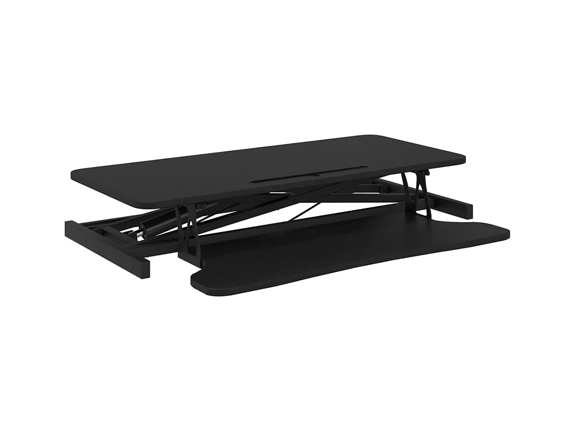 Norbert-Paul  Bureau de travail réglable 90x40x(13-50) cm Acier et bois