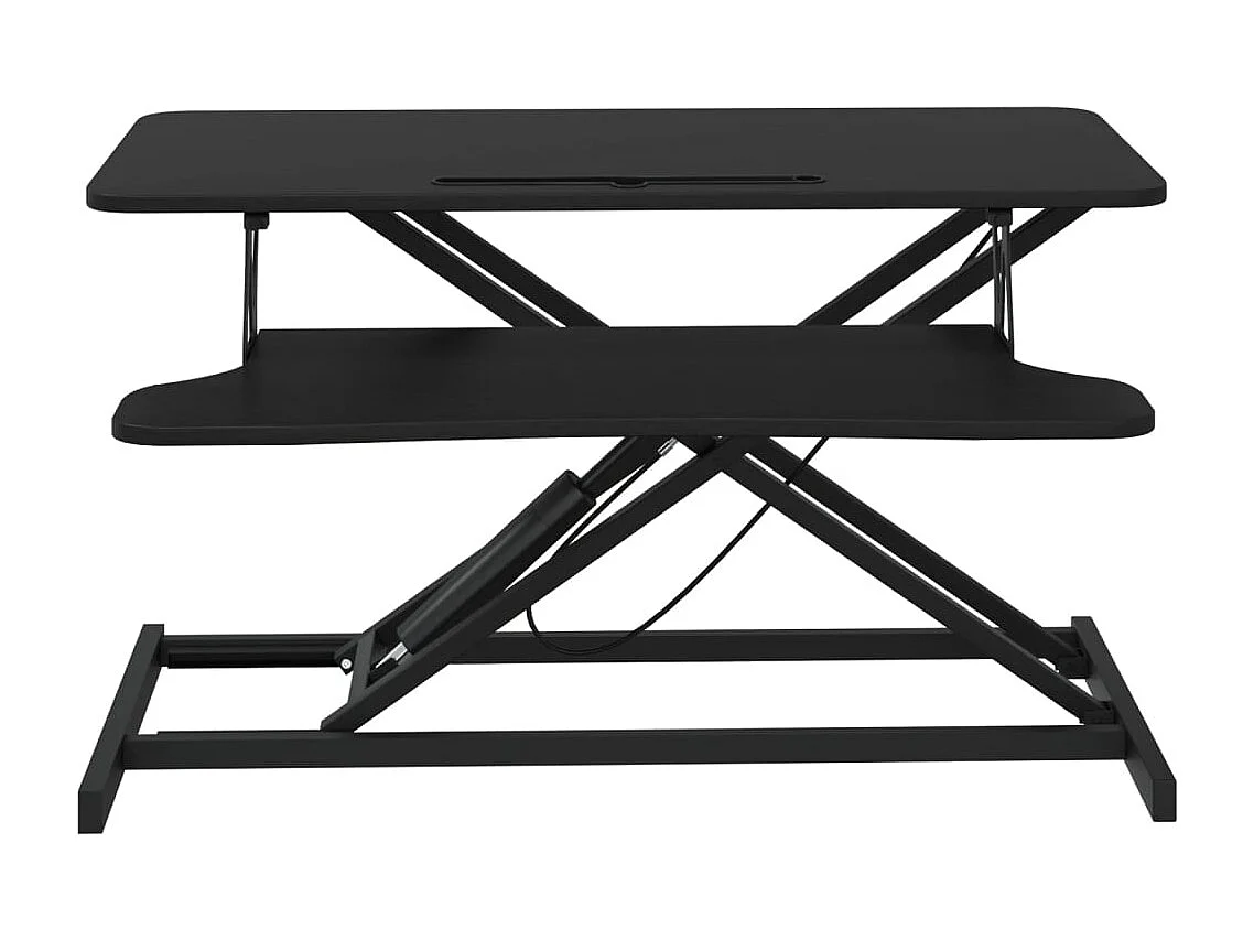 Norbert-Paul  Bureau verstelbaar 90x40x(13-41,5) cm staal en bewerkt hout