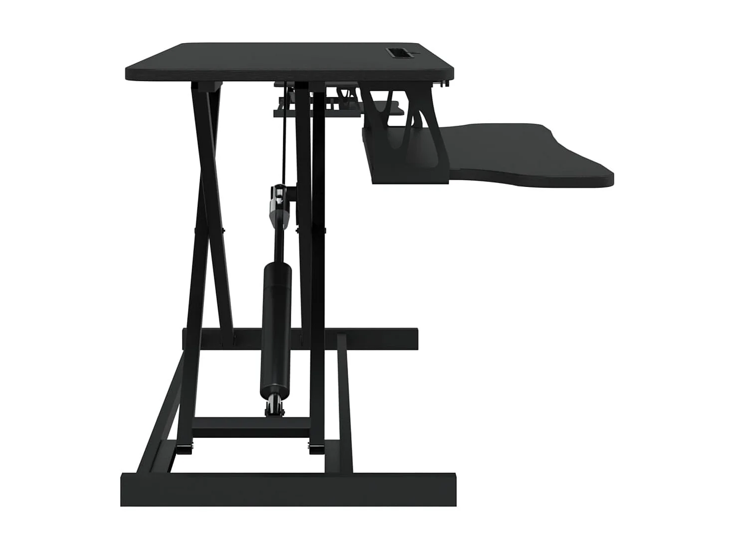 Norbert-Paul  Bureau verstelbaar 90x40x(13-41,5) cm staal en bewerkt hout