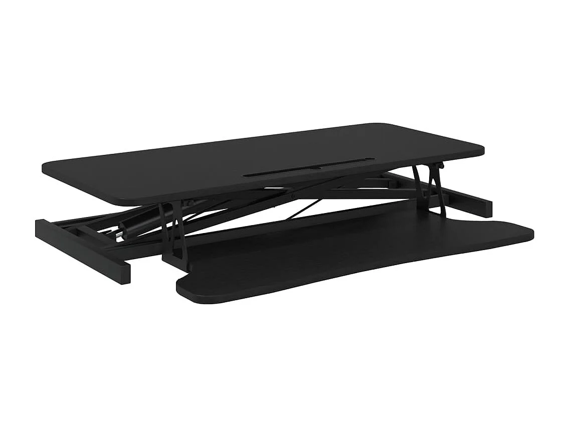 Norbert-Paul  Bureau verstelbaar 90x40x(13-41,5) cm staal en bewerkt hout