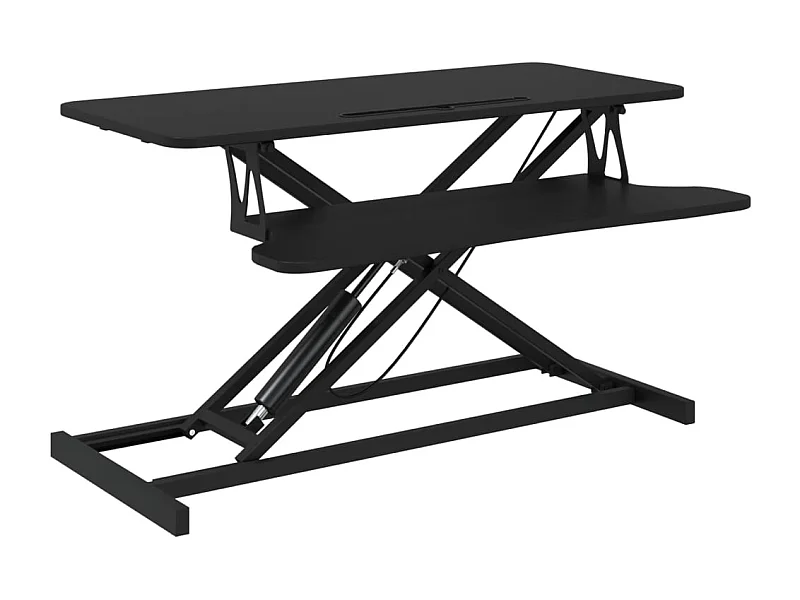 Norbert-Paul  Bureau de travail réglable 90x40x(13-50) cm Acier et bois