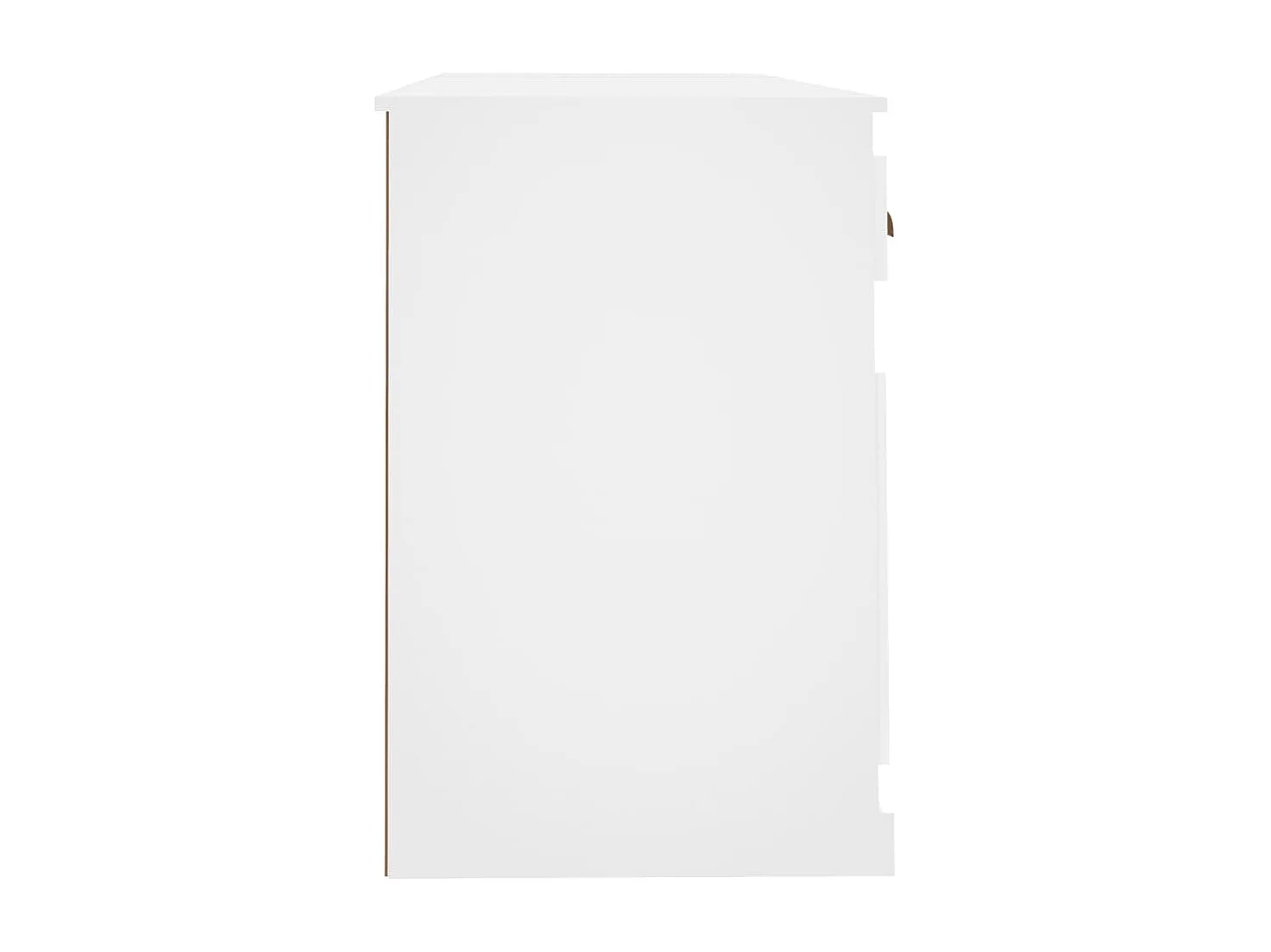 Hakan  Bureau avec armoire blanc bois d'ingénierie