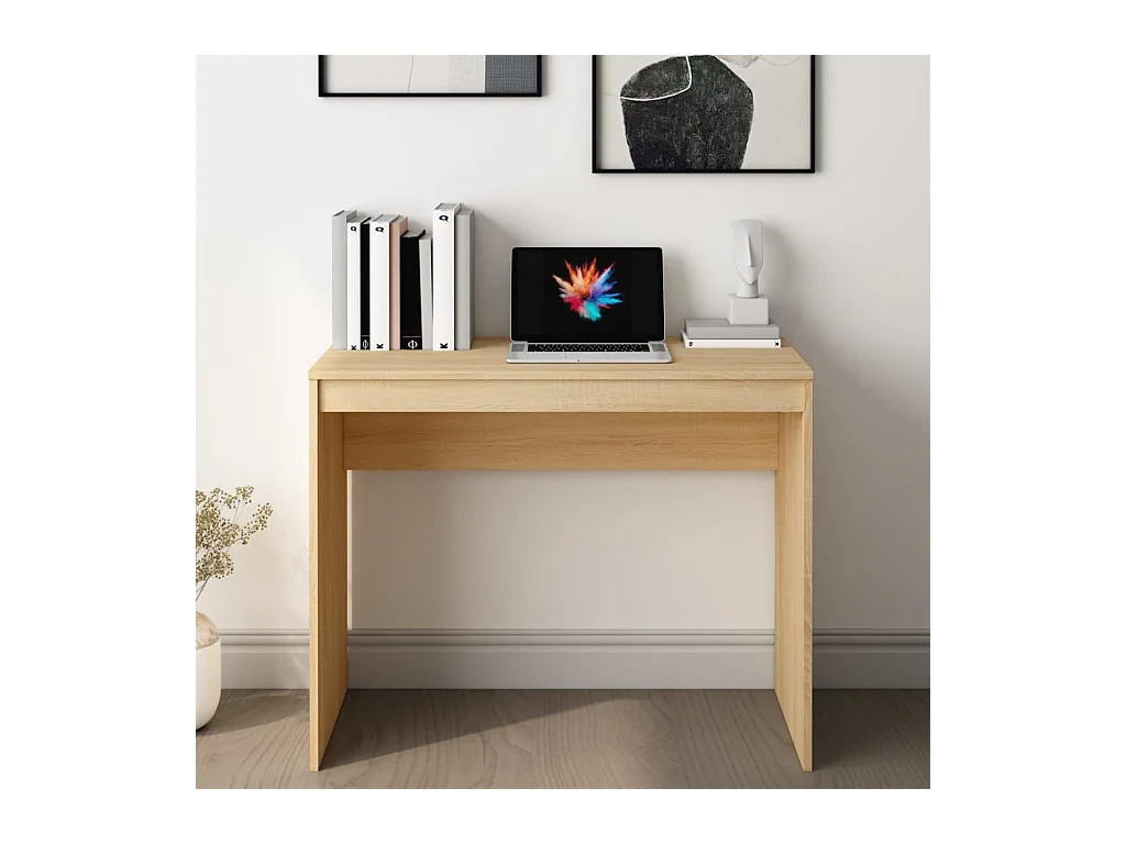 Cherry Valley  Bureau Chêne sonoma 90x40x72 cm Bois d'ingénierie