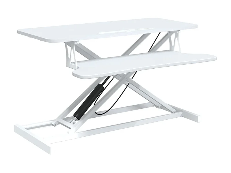 Norbert-Paul  Bureau verstelbaar 90x40x(13-41,5) cm staal en bewerkt hout