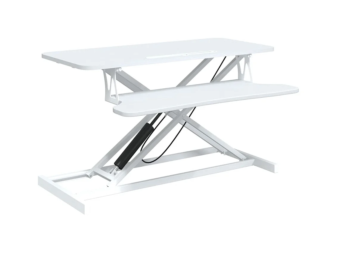 Norbert-Paul  Bureau de travail réglable 90x40x(13-50) cm Acier et bois